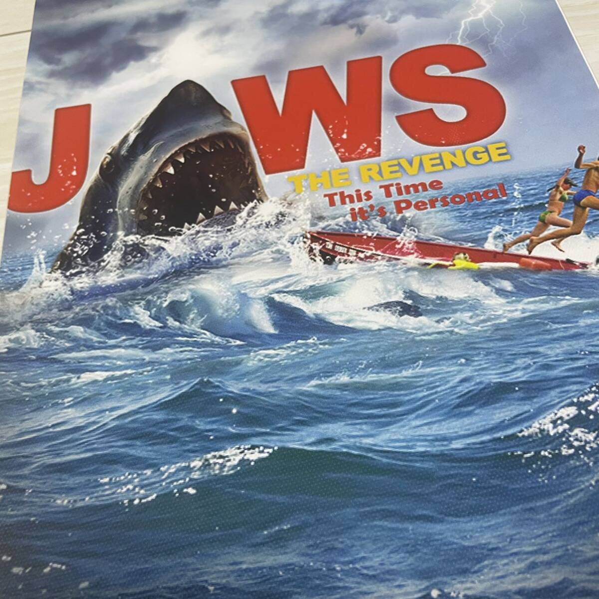 084A4 ジョーズ JAWS 映画 ポスター 洋画 インテリア スピルバーグ