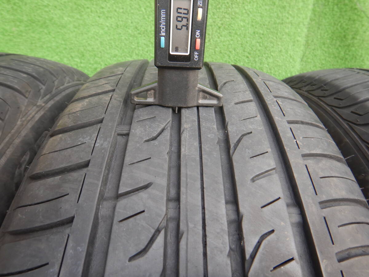 ★DUNLOP GRANDTREK PT3 夏タイヤ★225/60R17 99V 残り溝:2本5.4mm/2本5.8mm以上 2021年製 4本 MADE IN JAPAN_画像3