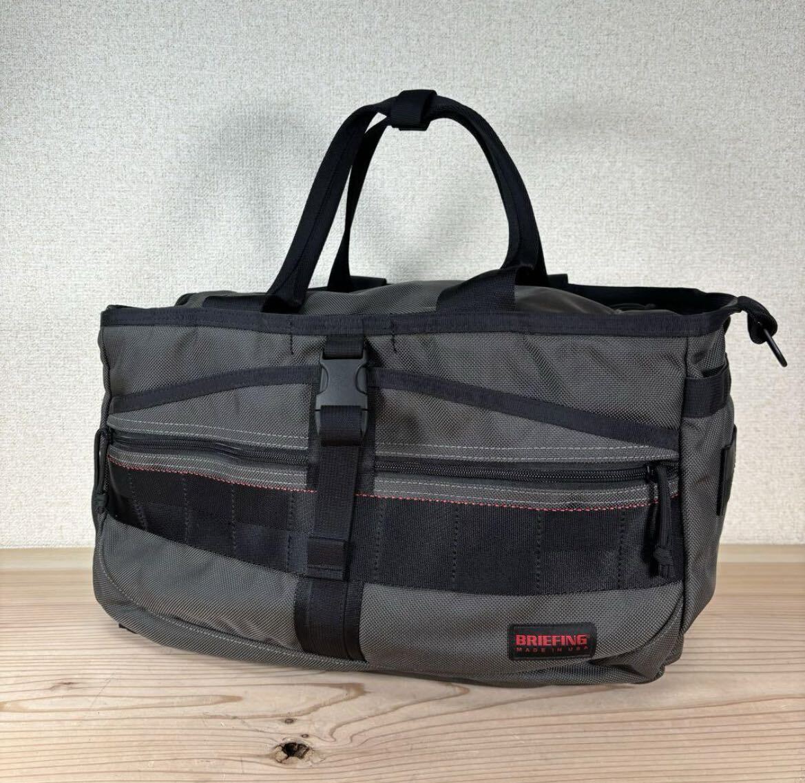 1 jpy ultimate beautiful goods Briefing BRIEFING tote bag Jim bag k loud Easy wire shoes storage 24L Golf bag gray 7651