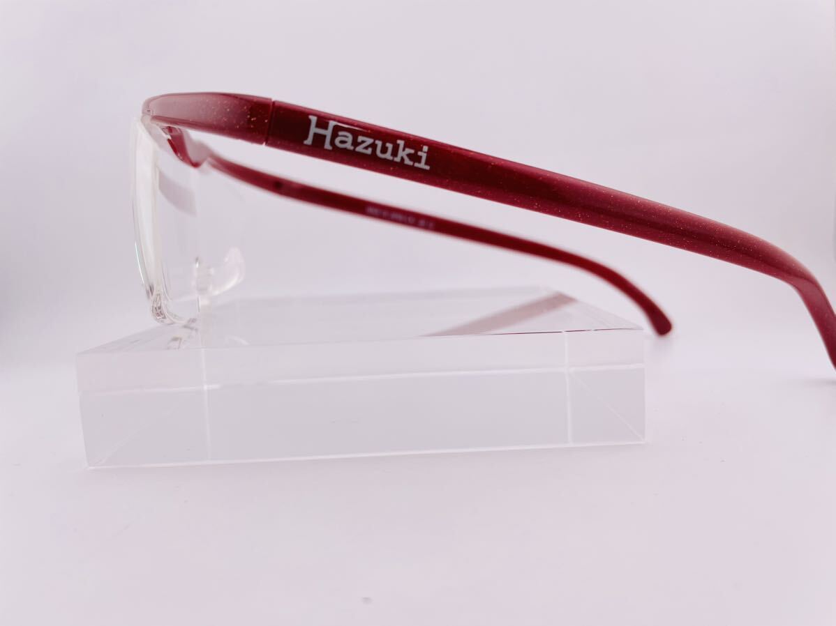 QA18 ハズキルーペ HAZUKI 1.6X 日本製 レッドフレーム メガネ 拡大鏡 の画像4