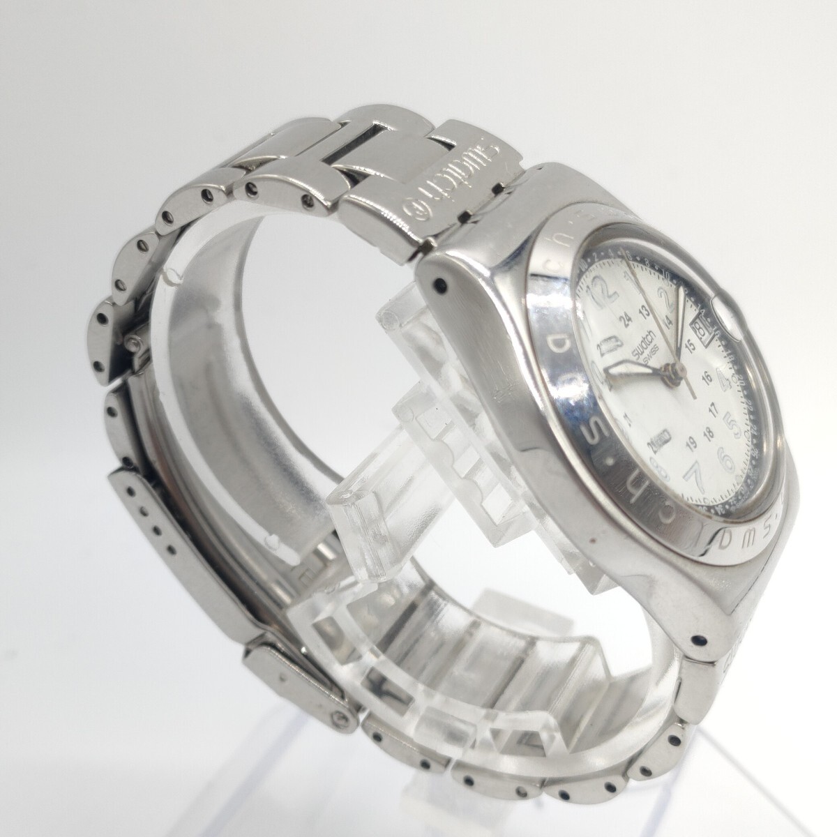 155 Swatch IRONY レディース 腕時計 時計 スウォッチ アイロニー SR726SW AG2003 クオーツ クォーツ QUARTZ 3針 デイト アナログ SCH_画像4