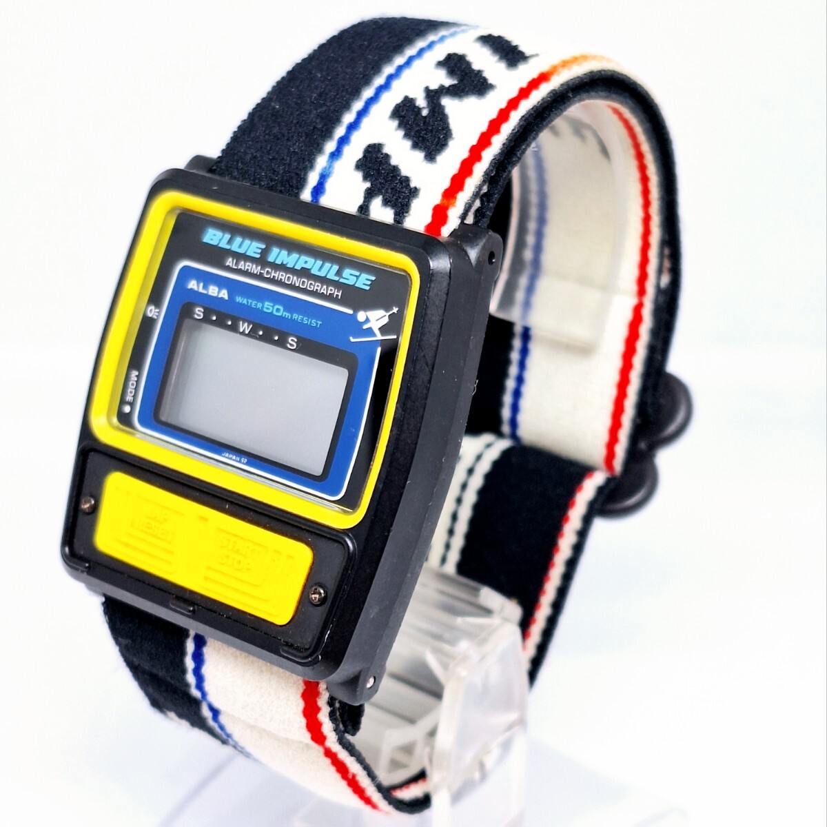 ★希少★ 82 SEIKO ALBA セイコー BLUE IMPULSE ブルーインパルス Y785-4000 腕時計 時計 デジタルスキーウォッチ スキーウォッチ WKHの画像1