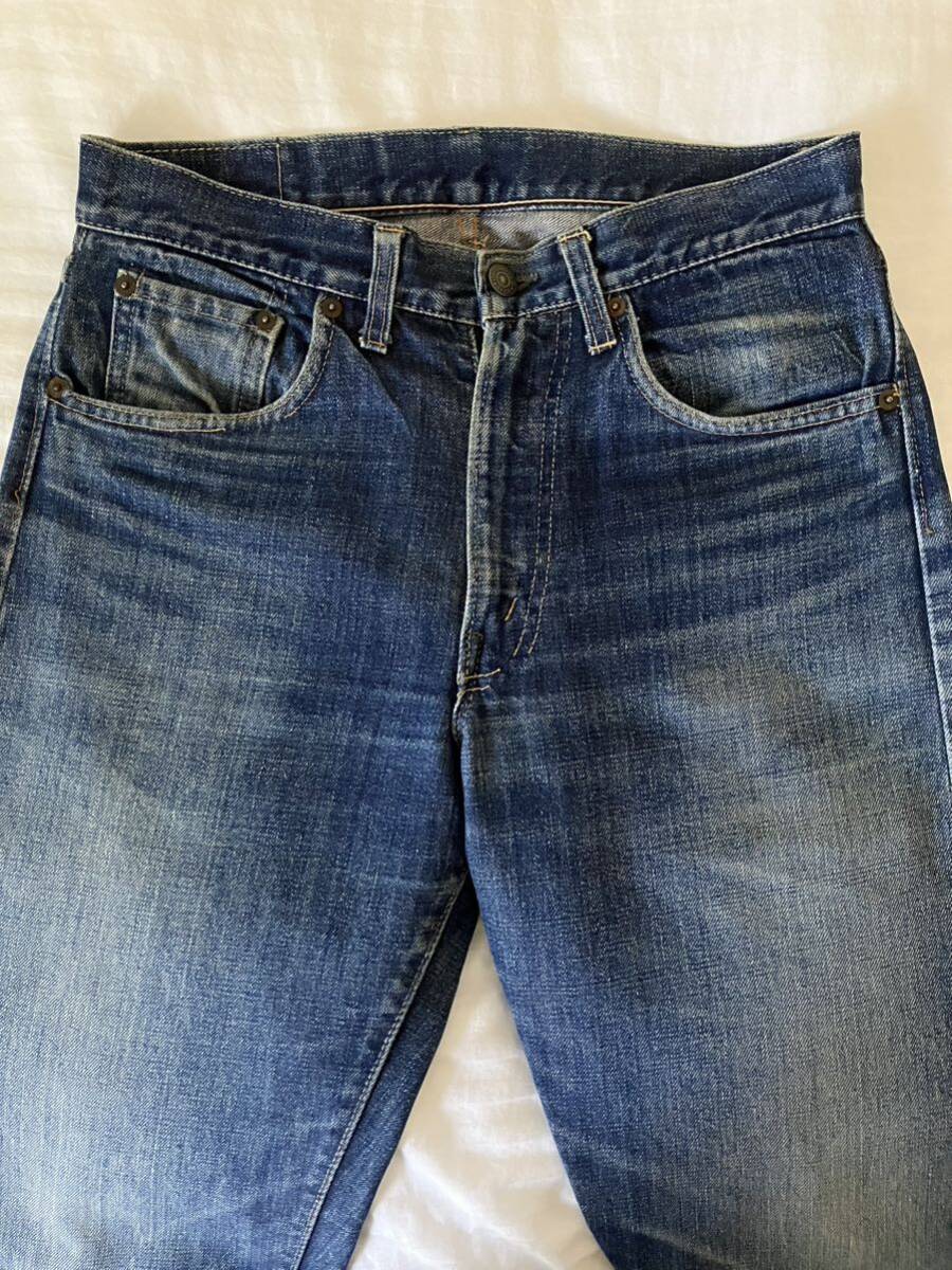 【タイプ物】60s LEVIS 505 BIGE Fタイプ デニムパンツ ヴィンテージ リーバイス ビッグE 66前期 501XX 506 507 557 70505 ギャラ 革 片面の画像3