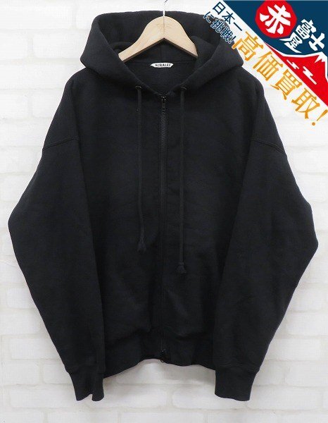 8T1605/AURALEE スタイリスト私物 COTTON CASHMERE SWEAT ZIP PARKA A20AP04SS オーラリー カシミヤコットンスウェットジップパーカー_画像1