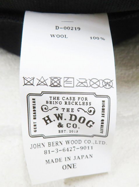 1H7003/未使用品 THE H.W.DOG&CO ベレー帽 キャップ_画像6