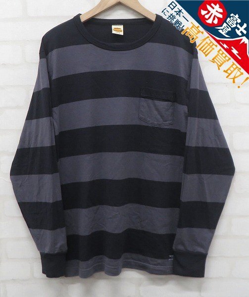 8T1533/TROPHY CLOTHING 長袖ボーダーTシャツ トロフィークロージングの画像1