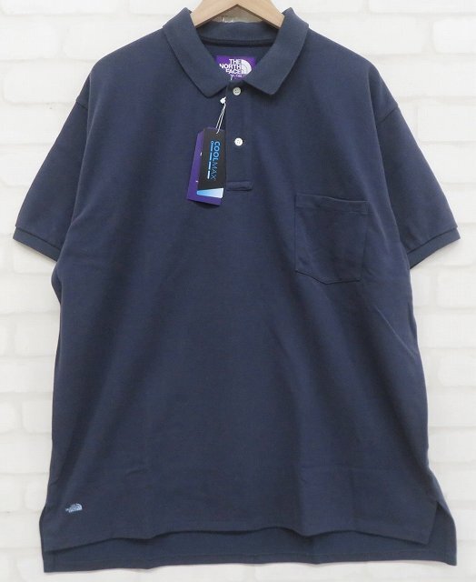 8T1334【クリックポスト対応】未使用品 THE NORTH FACE パープルレーベル H/S Big Polo Shirt NT3823N ノースフェイス半袖ビッグポロシャツの画像2