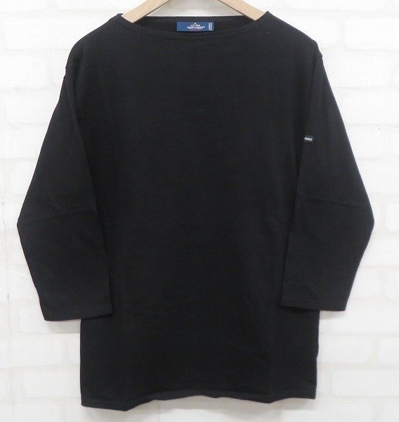 8T1637【クリックポスト対応】SAINTJAMES 7分袖ボートネックTシャツ セントジェームス_画像2