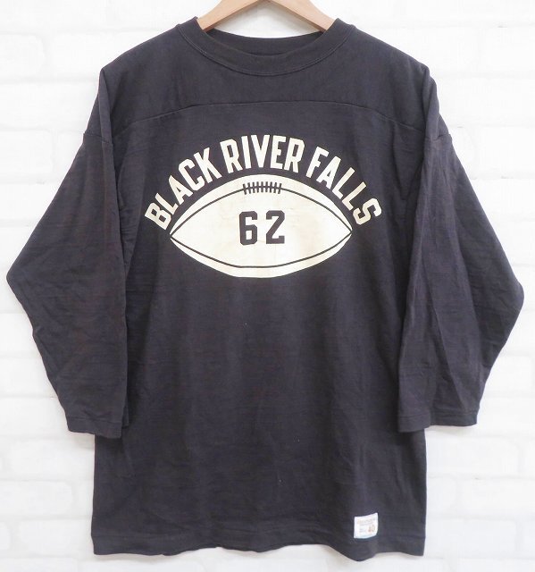 8T1736/ウエアハウス 4063 BLACK RIVER FALLS フットボールTシャツ WAREHOUSE_画像2