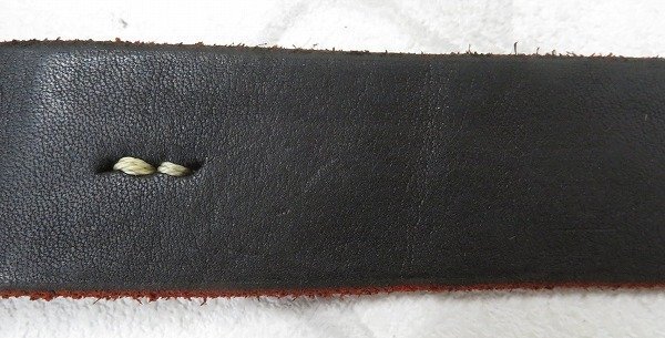 2A7001-10/未使用品 Vintage Works Leather belt DH5536 ヴィンテージワークス レザーベルト 茶芯 サイズ31の画像6