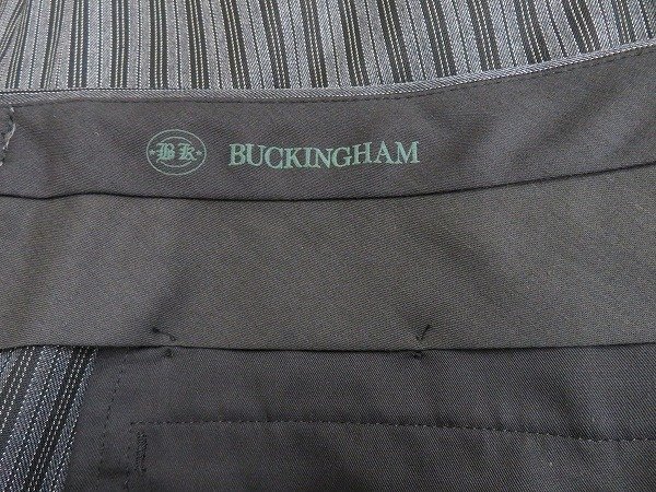 3J4190/BUCKINGHAMmo- человек g пальто 3 деталь выставить сделано в Японии Buckingham лучший слаксы брюки 