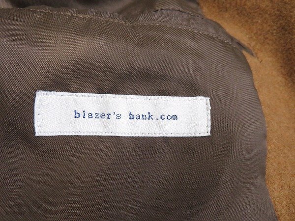 3J4251/blazer's bank.com ウール混スタンドカラーステンカラーコート ブレザーバンク スーツカンパニー_画像5