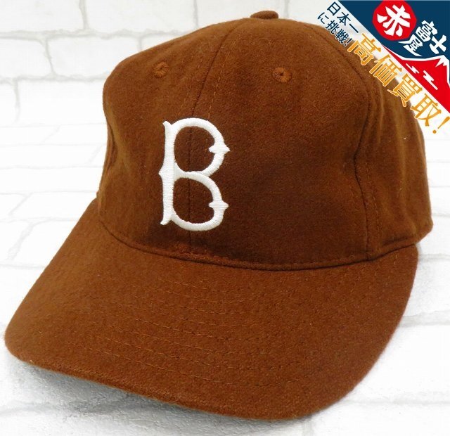 1H7004/EBBETS FIELD ウールベースボールキャップ USA製 エベッツフィールド_画像1