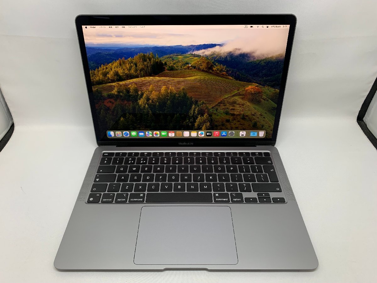 １円スタート！！ Apple MacBook Air A2337 (M1,2020) UKキーボード スペースグレイ [Nmc]の画像2
