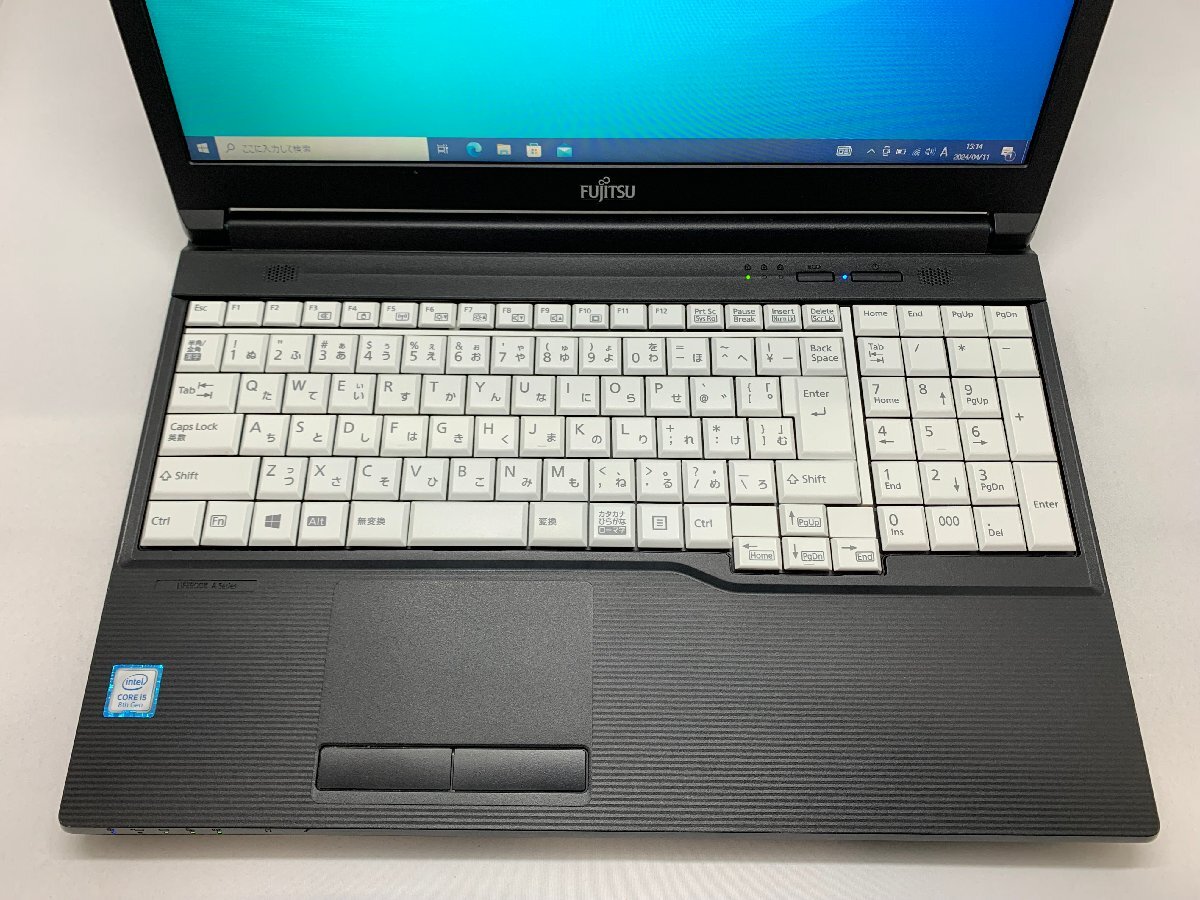 1円スタート！！FUJITSU LIFEBOOK A579/BX [Intel Core i5-8265U] [Nwi]_若干のテカリ