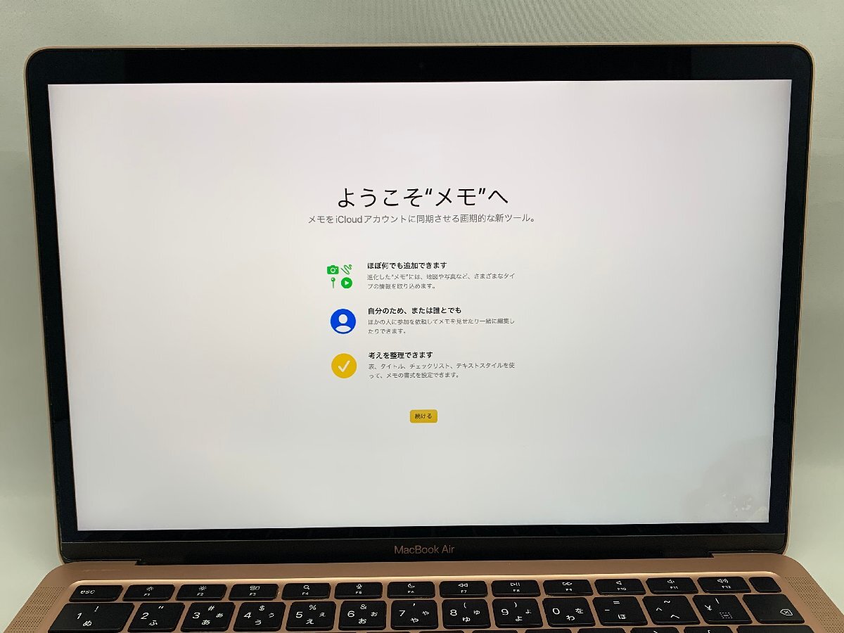 １円スタート！！ Apple MacBook Air A2337 (M1,2020) ゴールド 訳あり品 [Nmc]の画像9