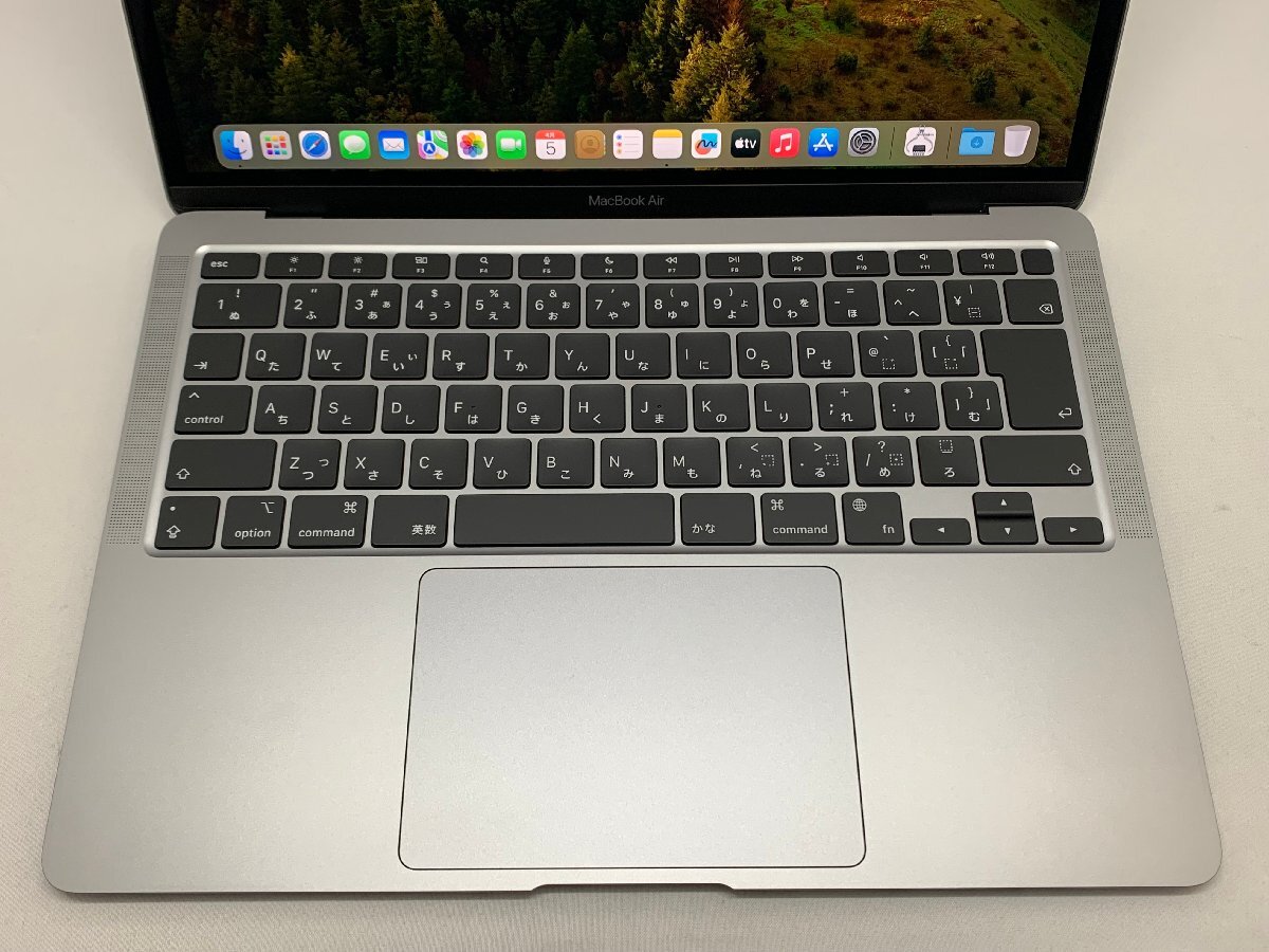 １円スタート！！ Apple MacBook Air A2337 (M1,2020) スペースグレイ [Nmc]の画像3