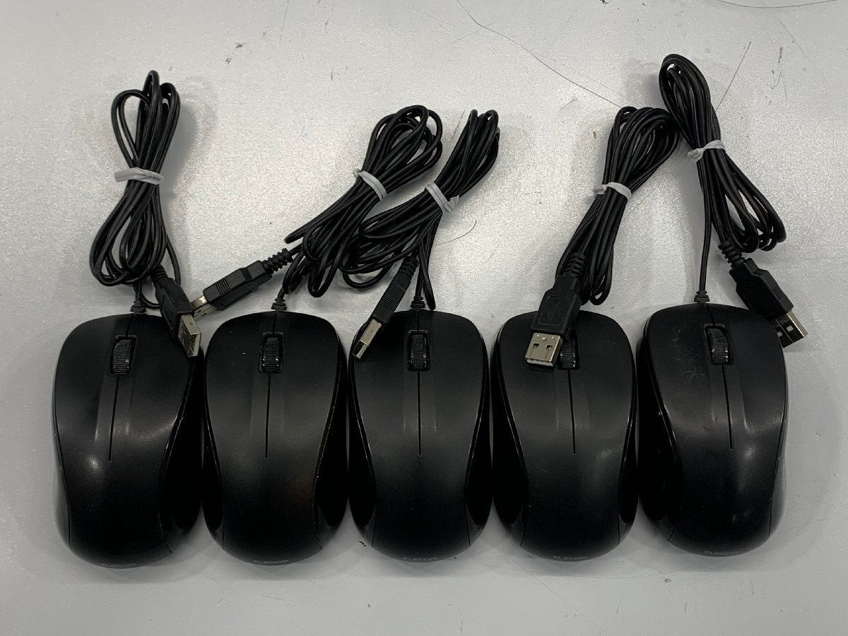 １円スタート！！【未検査品】ELECOM USB mouse 10個セット [Etc]_画像2