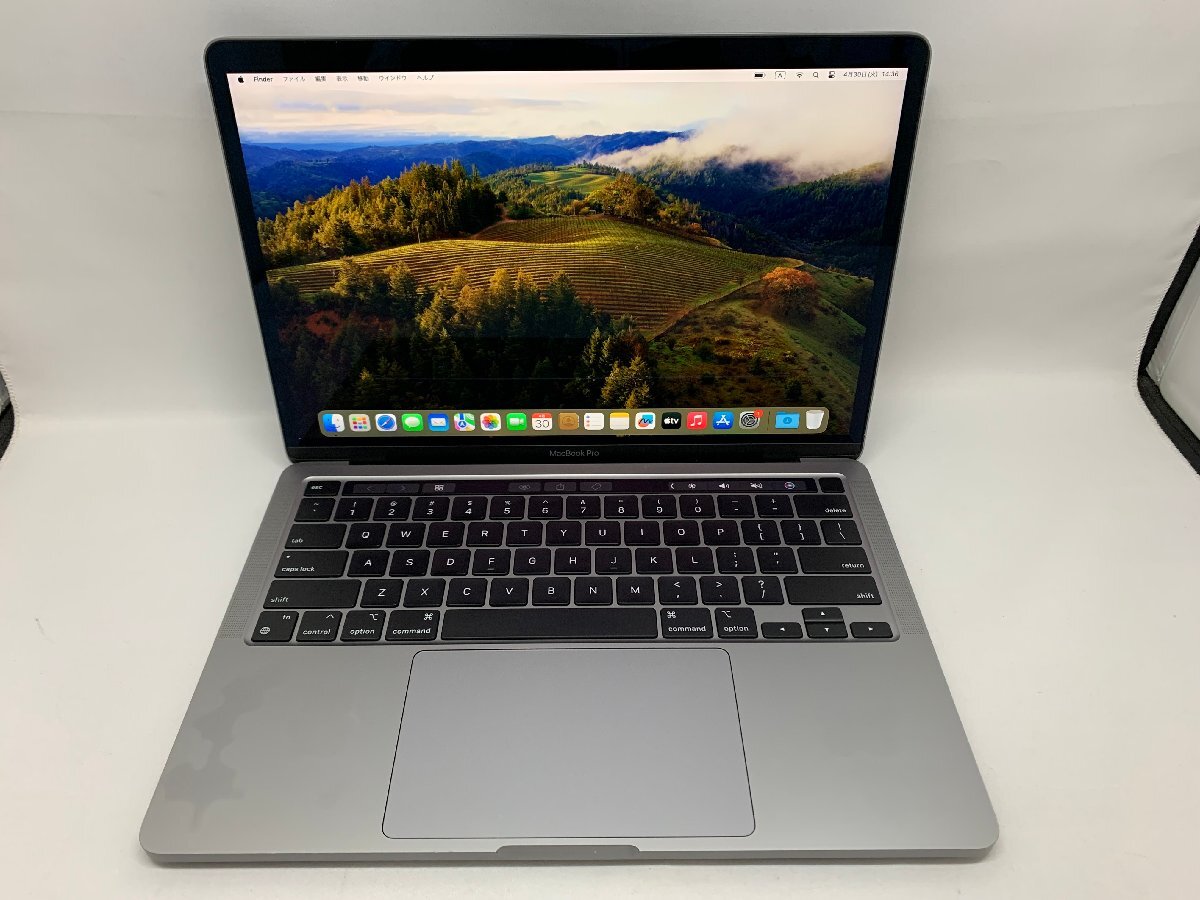 １円スタート！！Apple MacBook Pro A2338 (13-inch,M1,2020) USキーボード スペースグレイ [Nmc]_画像2