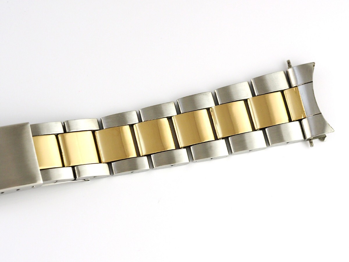 美品 純正 ROLEX 20mm 7836 Bracelet 1971年製 弓カン 258 コンビ 14K SS/YG ロレックス ヴィンテージ 巻きブレス ベルト Original Bandの画像4