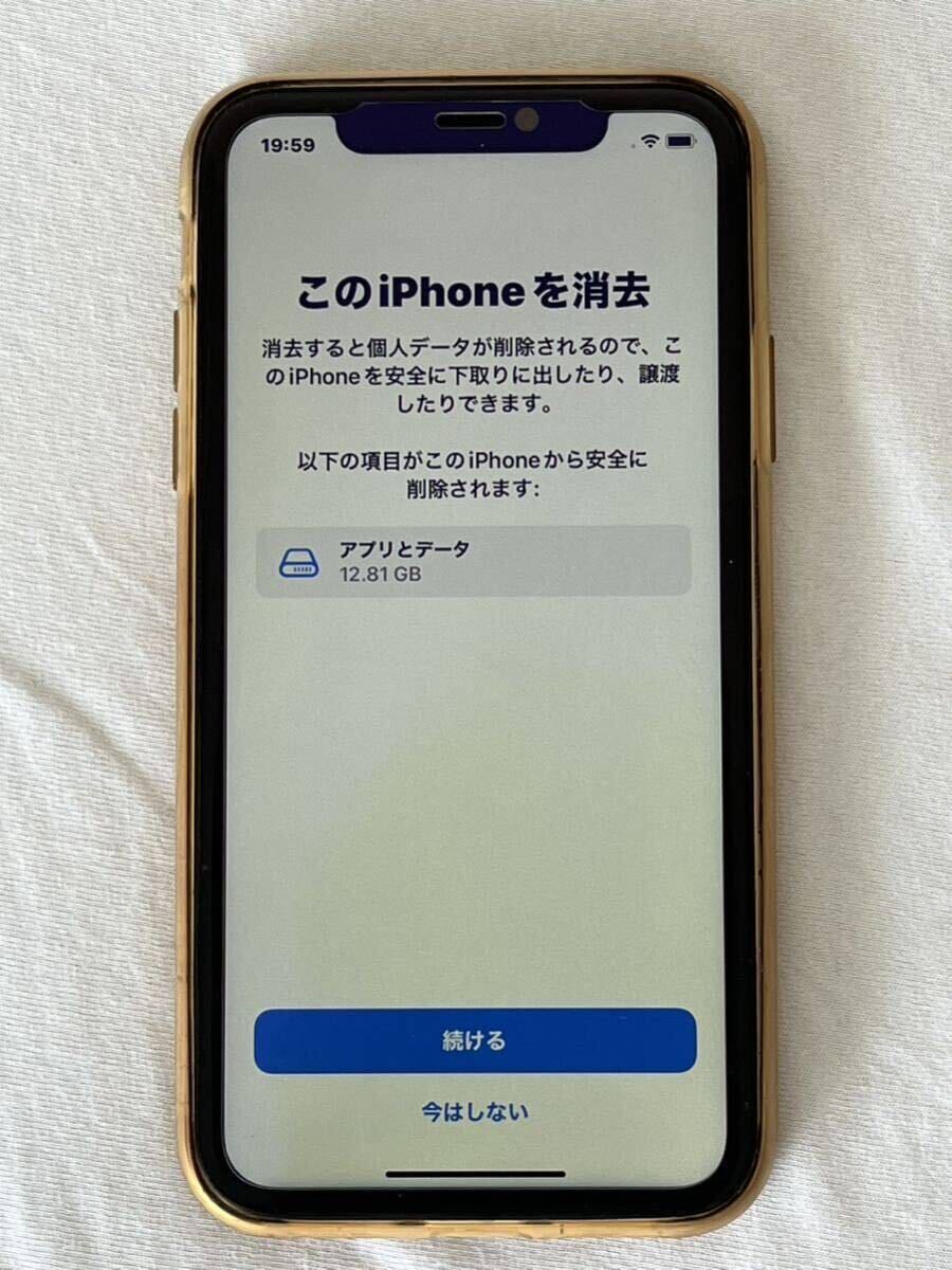 iPhone XR 64GB イエロー SIMロック無し_画像5