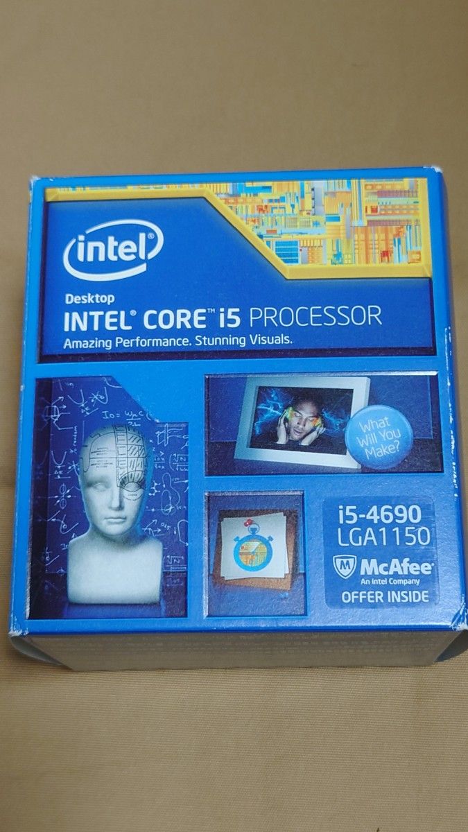 Intel　インテル　core i5 4690 CPUクーラー付き　動作確認済み