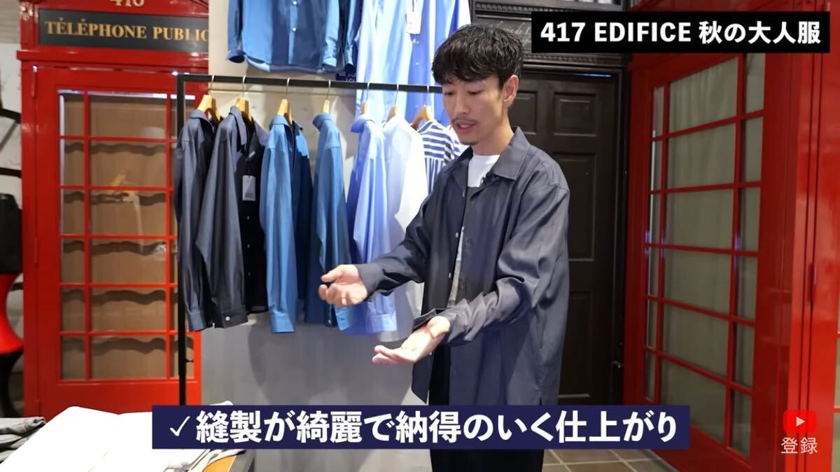 新品タグ付き　【LE JAPON】 ワンピースオープンカラーシャツ_画像9