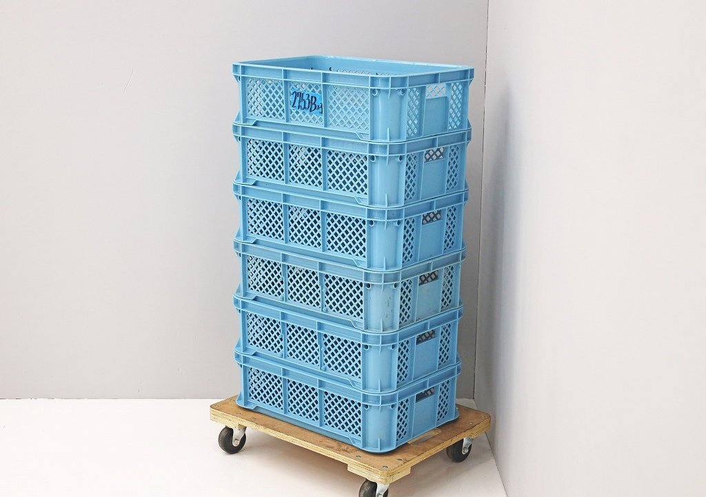 2753B23 солнечный ko- солнечный тенор B#25 совместно 6 коробка комплект сетка контейнер коробка корзина синий сельское хозяйство ..