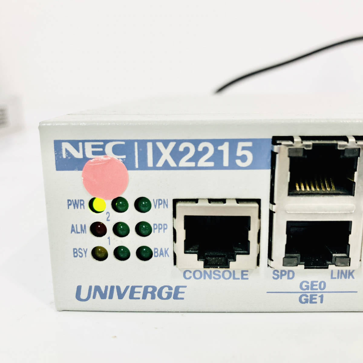 $01【2台セット】★動作良好★初期化済☆ NEC UNIVERGE IX2215 日本製 本体 ギガビット回線 ルーター 8ポート スイッチングハブ 無線LANの画像3