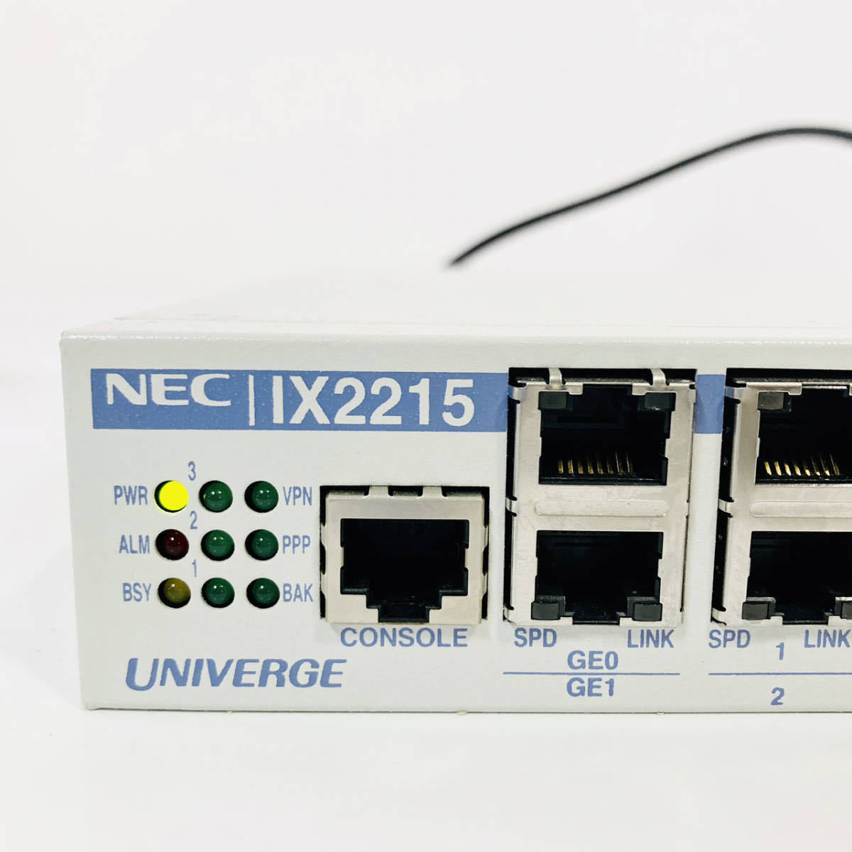 $04【2台セット】★動作良好★初期化済☆ NEC UNIVERGE IX2215 日本製 本体 ギガビット回線 ルーター 8ポート スイッチングハブ 無線LANの画像2