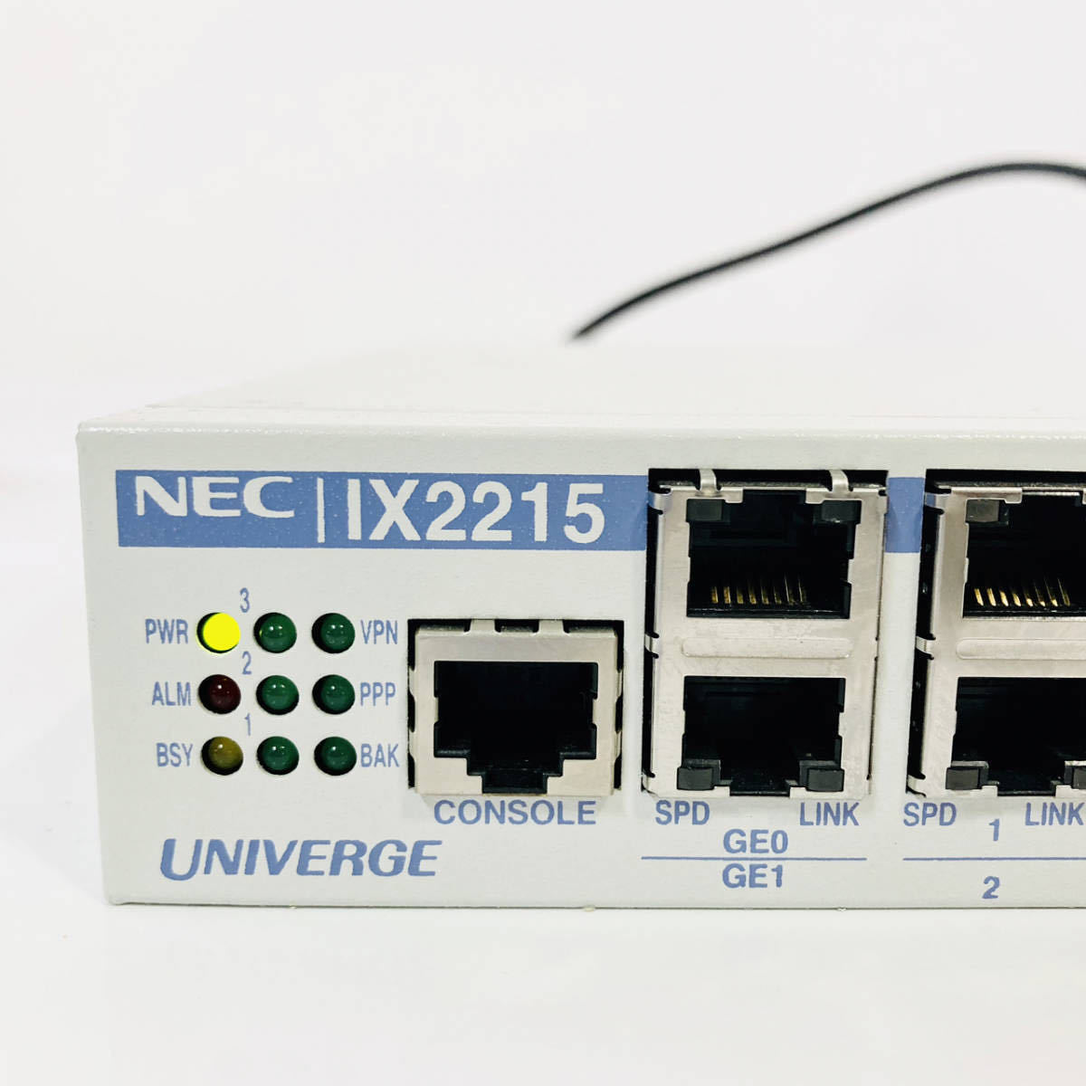 $09【2台セット】★動作良好★初期化済☆ NEC UNIVERGE IX2215 日本製 本体 ギガビット回線 ルーター 8ポート スイッチングハブ 無線LANの画像2