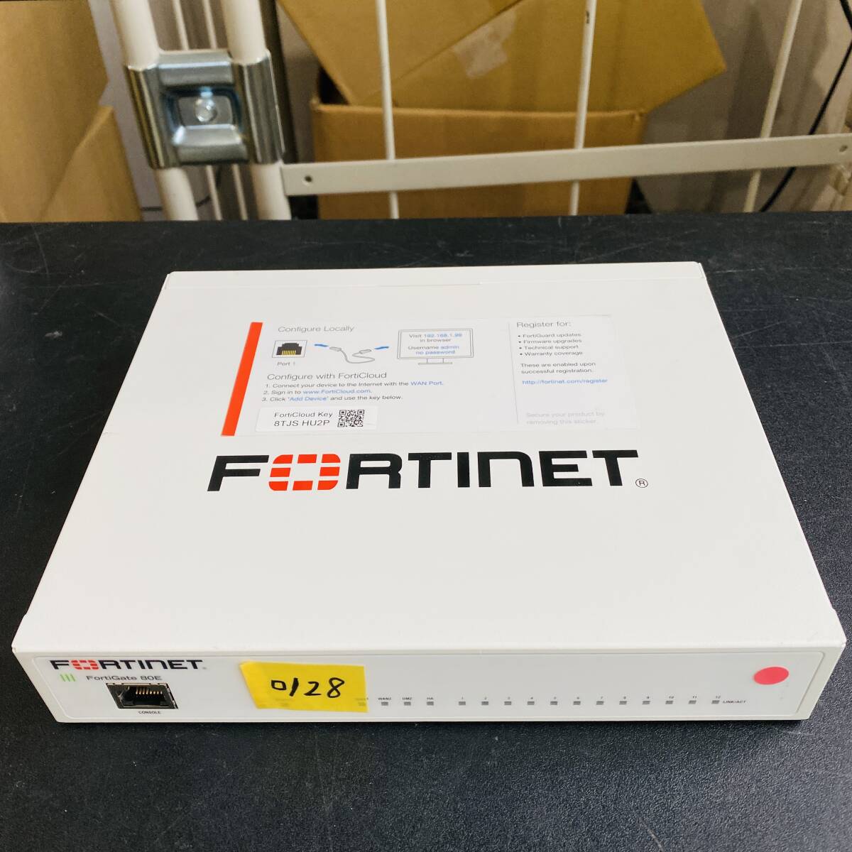 □128 FORTINET FortiGate 80E FG-80E セキュアSD-WAN ファイアウォール SOCプロセッサ NGFW セキュリティ フォーティネットの画像1