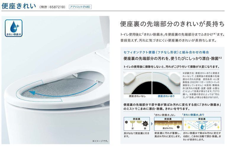 TOTO ウォシュレット　アプリコットF4　TCF4744＃NW1（ホワイト）　未使用・未開封　送料出品者負担_画像2