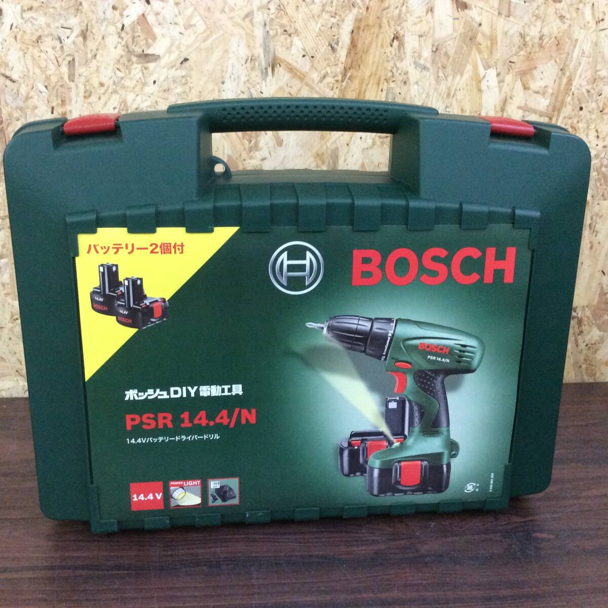 【RH-8929】中古品 BOSCH ボッシュ 14.4v バッテリードライバードリル PSR14.4/N 充電器 バッテリー2個セット 充電式_画像5