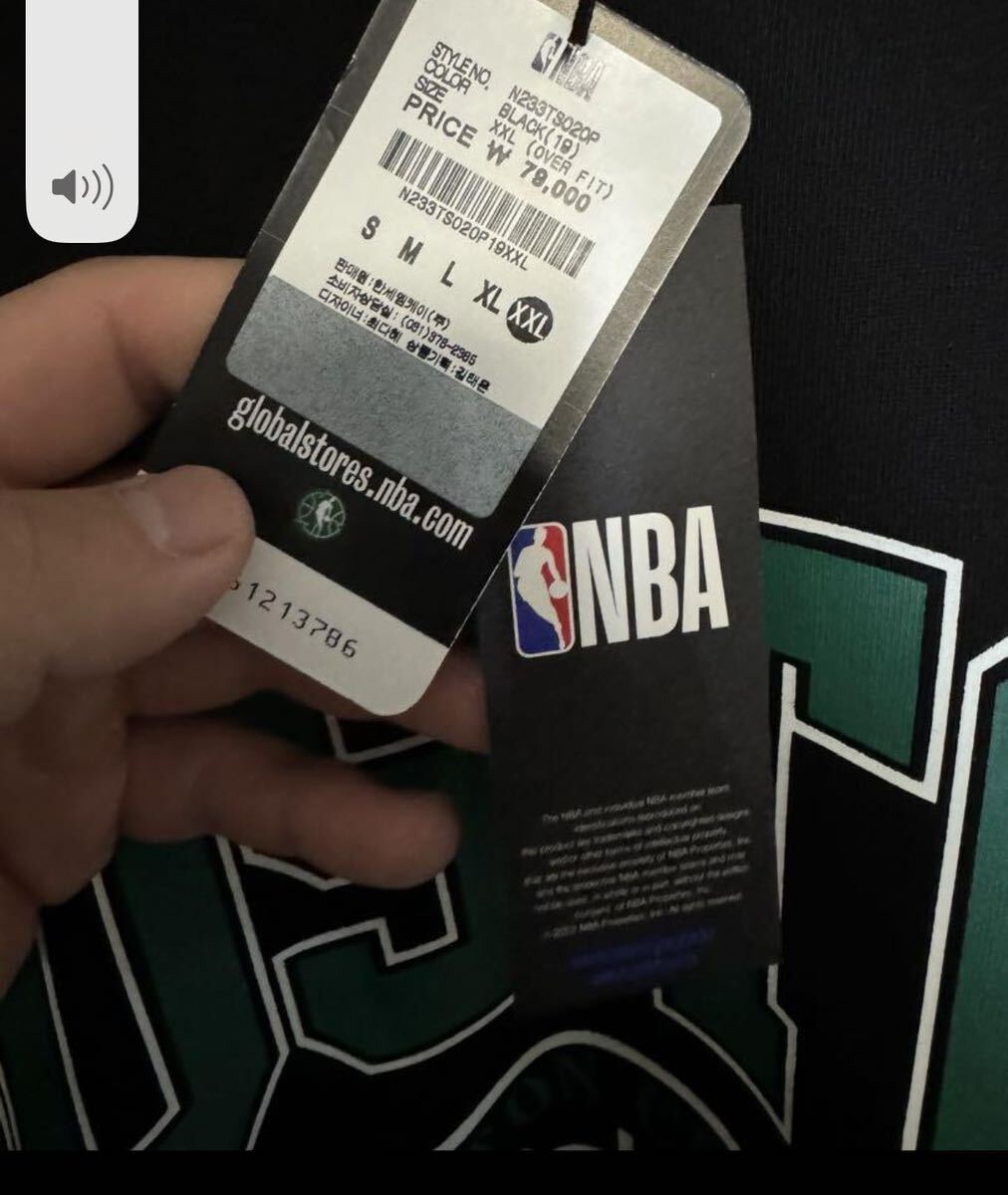 NBA 韓国 スウェット 新品タグ付き XXL ブラック ボストンセルティックス