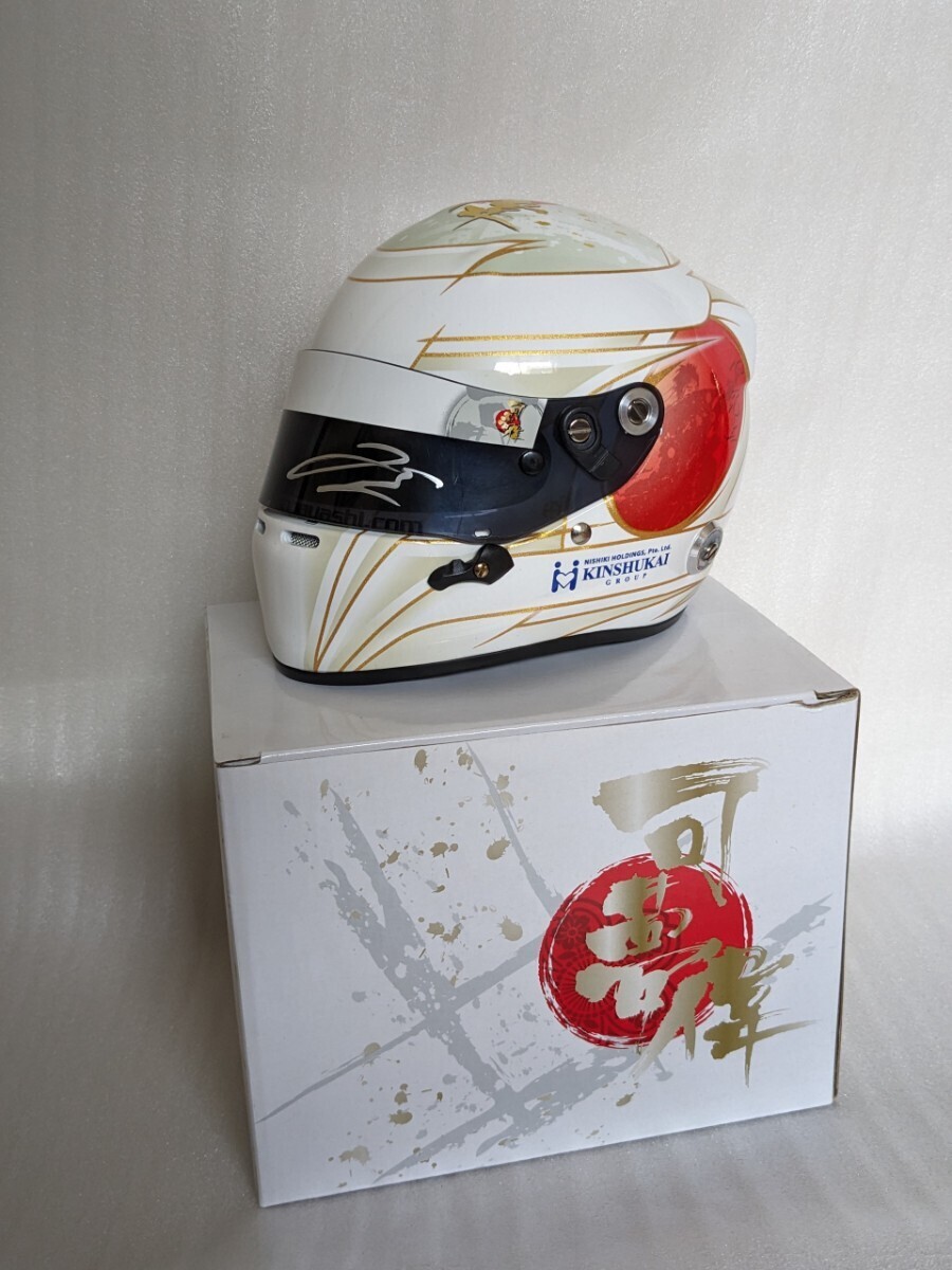 小林可夢偉　直筆サイン入り　1/2ヘルメット　2012表彰台　日本GP限定_画像5