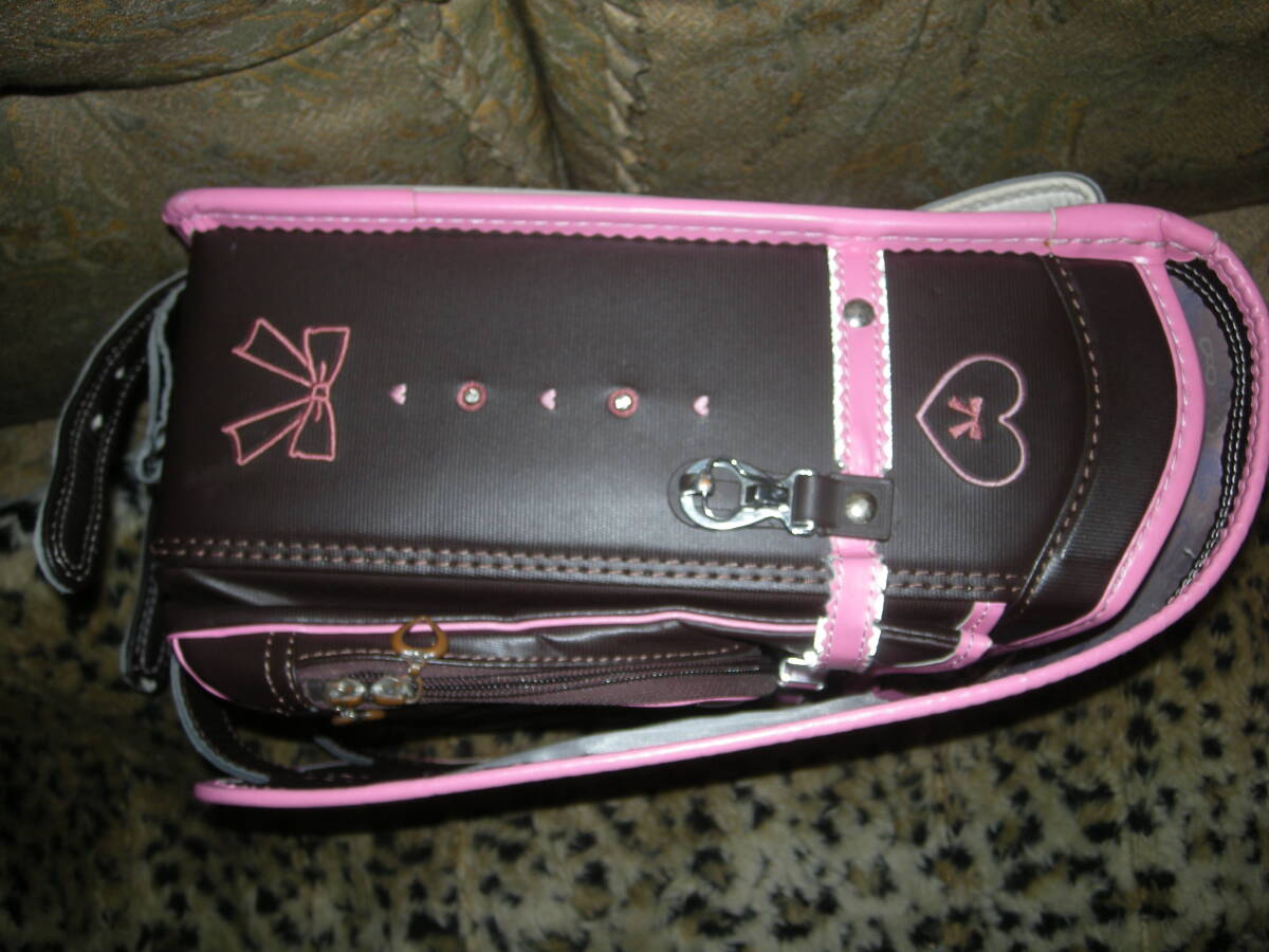 ra0427-3 used knapsack mud black . pink. brink .. elementary school student go in . type bag .. goods 