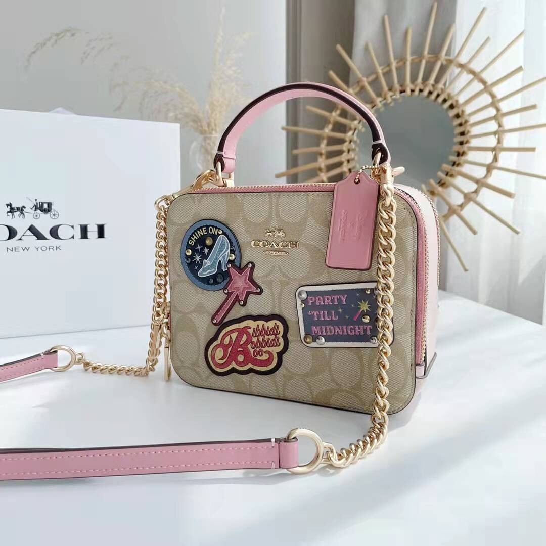 新作 コーチCOACH ディズニーコラボ シグネチャー キャンバス ウィズ パッチ トートバッグ ショルダーバッグ 1434 アウトレット品_画像2