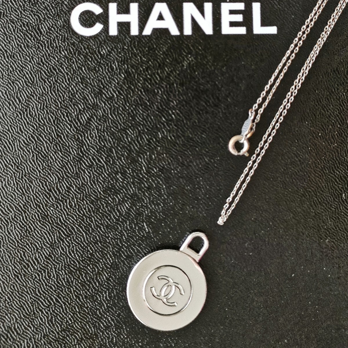 [ стандартный прекрасный товар ]CHANEL Chanel здесь Mark монета очарование колье 