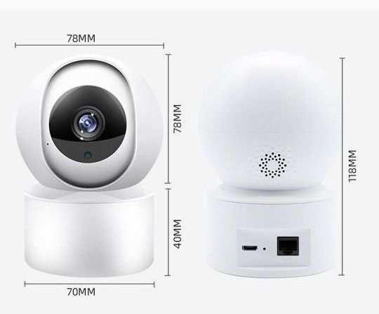 防犯カメラ 暗視カメラ  Wi-Fi 無線接続 360度 スマホ監視 動体検知