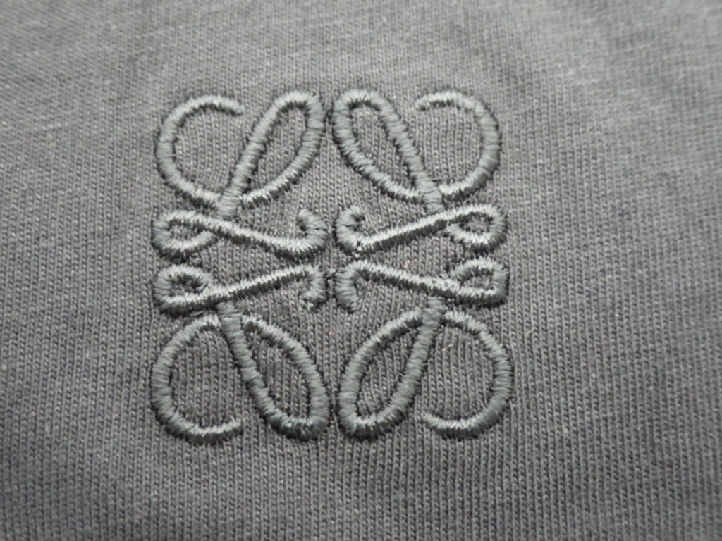 LOEWE Loewe дыра грамм Logo футболка cut and sewn L черный 