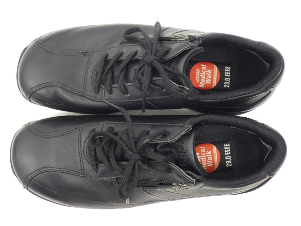 ASAHI Medical Walk Asahi shoes medical walk walking shoes 23cm 4E black 