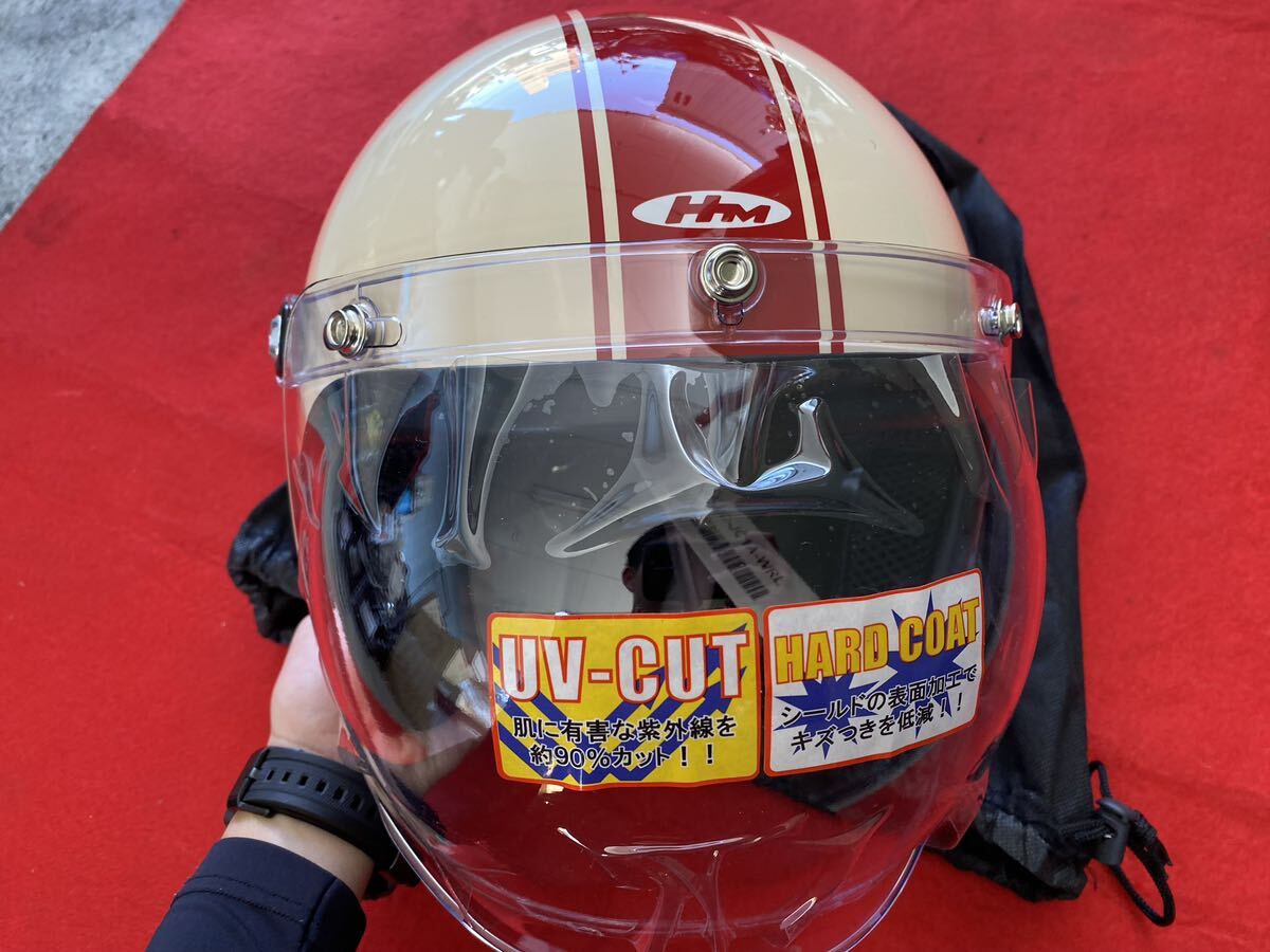 【ホンダ スーパーカブ60周年記念ヘルメット】ジェットヘルメット Lサイズ HMマークの画像5