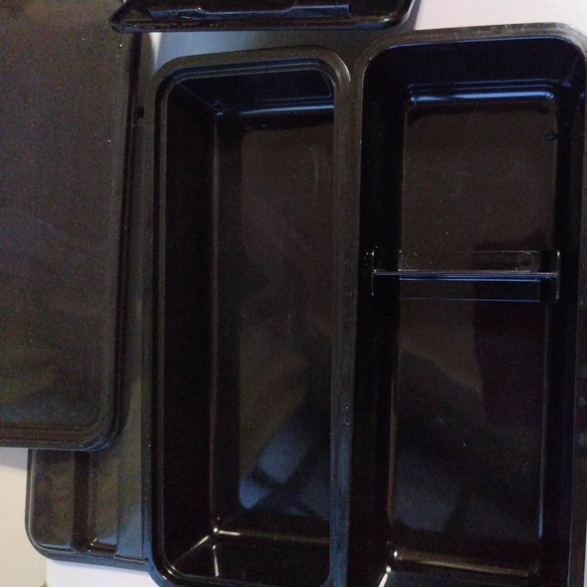 お弁当箱　ホームレーベル　メンズランチボックス2段　HOME LABEL02 パール金属　日本製　ブラック　黒_画像3