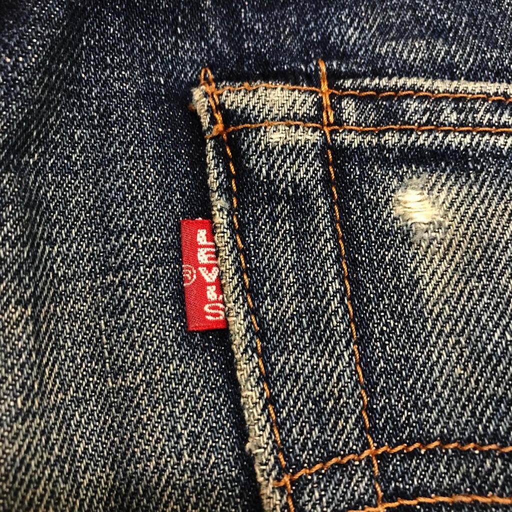 LEVI'S/502-XX/Denim Pants/刻印J22/W32/BIG'E'/赤耳セルビッジ/Vステッチ/黒カン/隠しリベット/TALONジップ/リーバイス/デニムパンツ_画像7