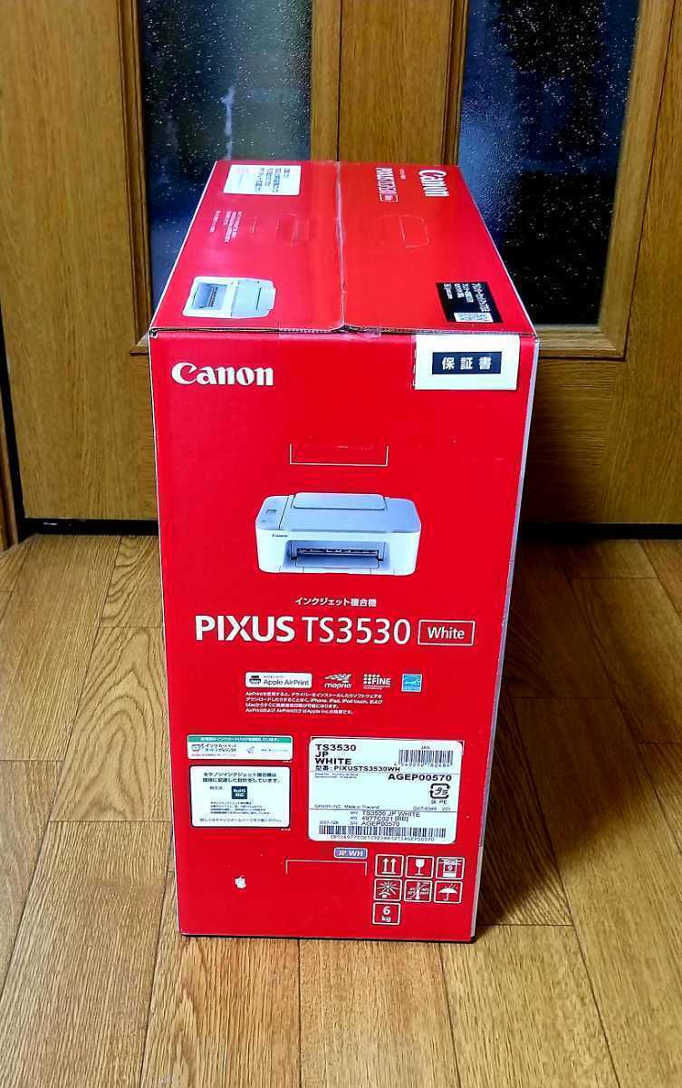 [ newest model * new goods unopened * original ink attached ]CANON printer Canon A4 ink-jet multifunction machine PIXUS TS3530 white 