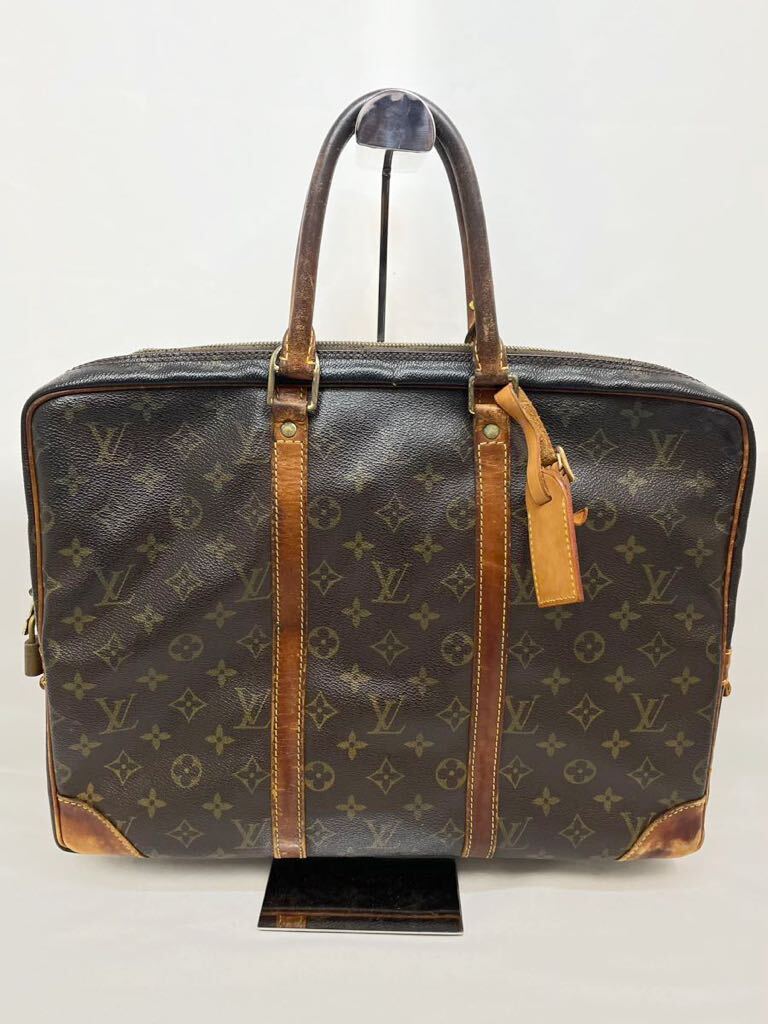 KT0415 ②LOUIS VUITTON/ルイヴィトン モノグラム ポルトドキュマン ヴォワヤージュ ハンドバッグ ビジネスバッグ TH1022 経年品_画像1