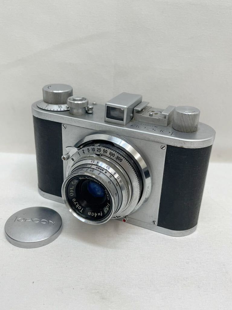 KT0422 TOPCON/トプコン フィルムカメラ ボディ レンズ Toko 1:3.5 f=4cm 昭和レトロ 当時物の画像1