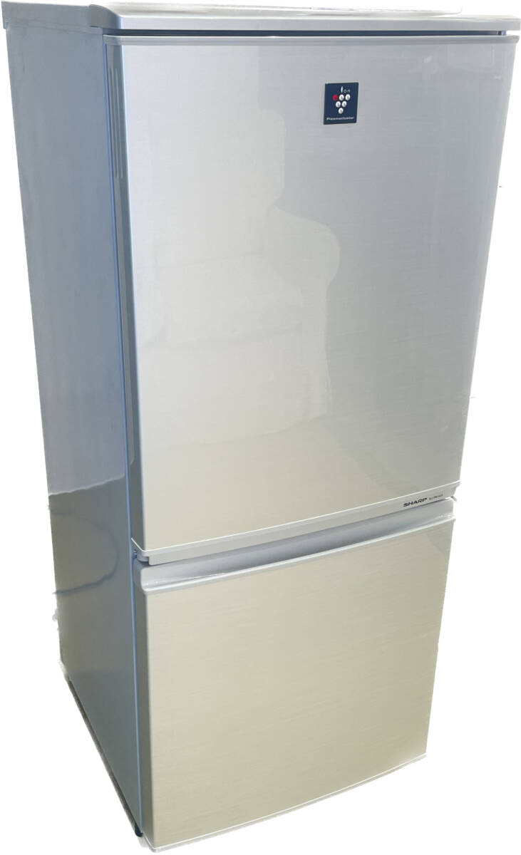 シャープ 137L 2ドア冷蔵庫（ゴールド系）SHARP プラズマクラスター冷蔵庫 SJ-PD14X-Nの画像1