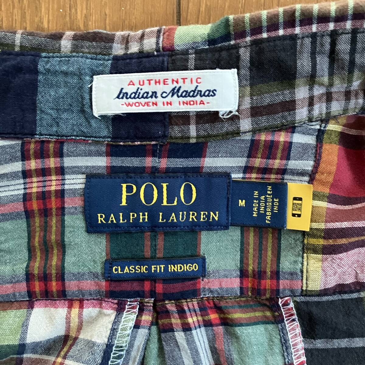 レア！ ラルフローレン パッチワークシャツ Polo Ralph Lauren ヴィンテージの画像3